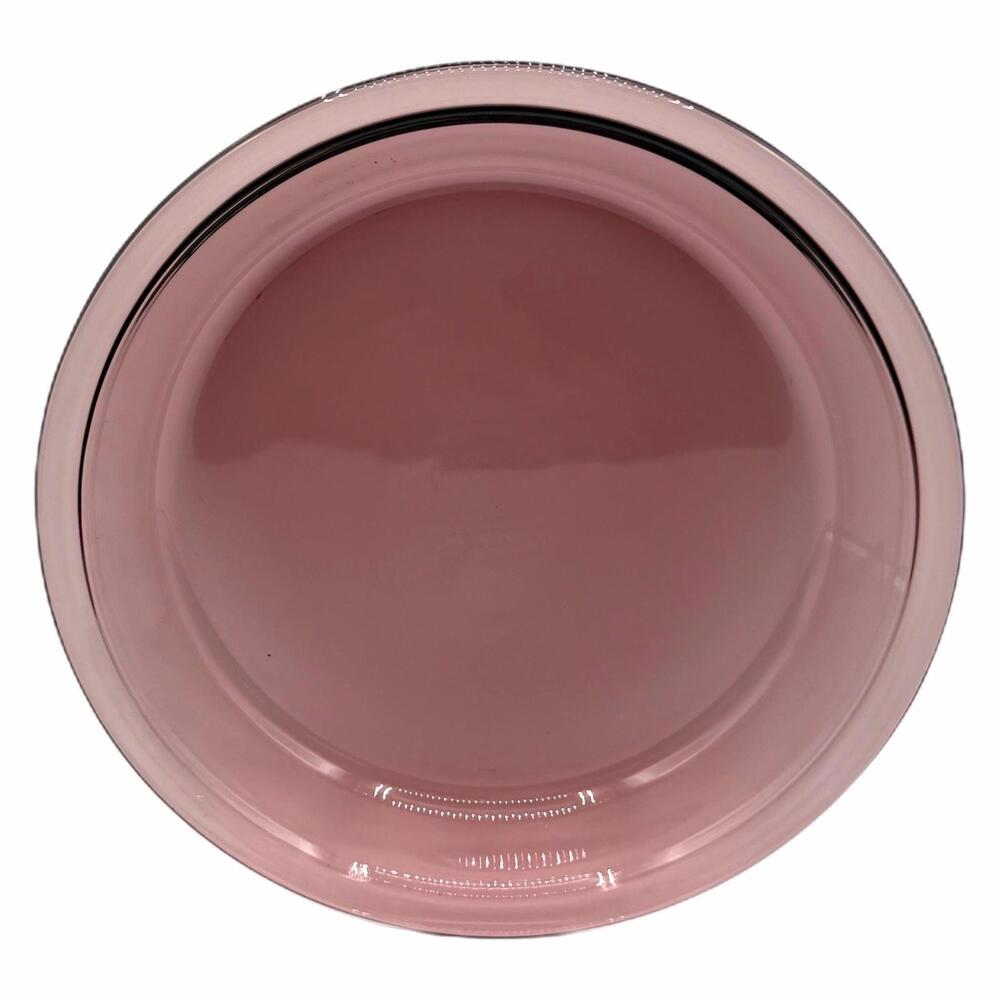 Vintage Pyrex 10” Cranberry Glass Pie Pan / Plate / Dish #209